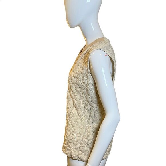Vintage Lurex Metallic Gold Coordinated Sweater Set - Picture 5 of 15